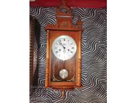 old wooden wall clock Commodore