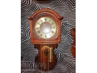 old wooden wall clock HMS