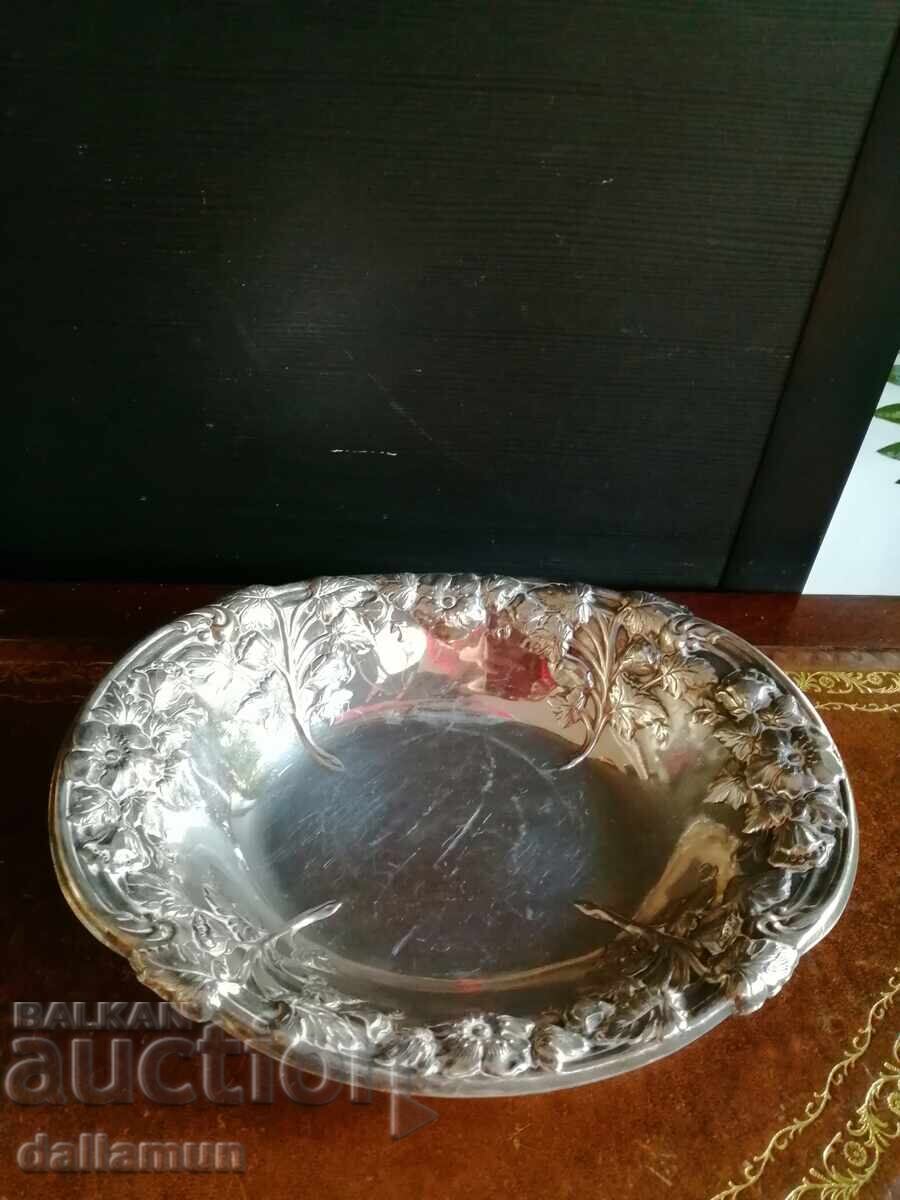 Δημοπρασία παλιό μεταλλικό μπολ επάργυρο Δημοπρασία παλιό μεταλλικό μπολ επάργυρο