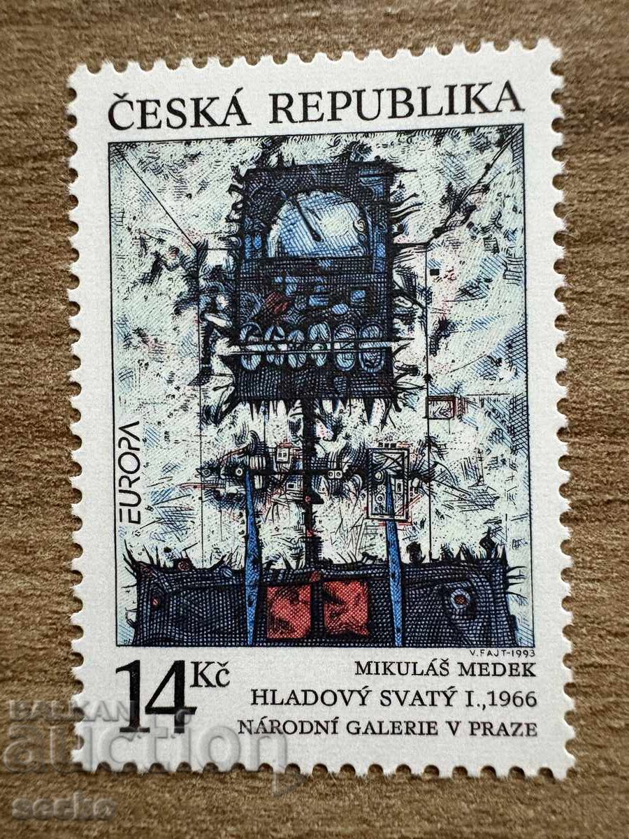 Чехия - Марки Европа - Съвременно изкуство (1981) MNH