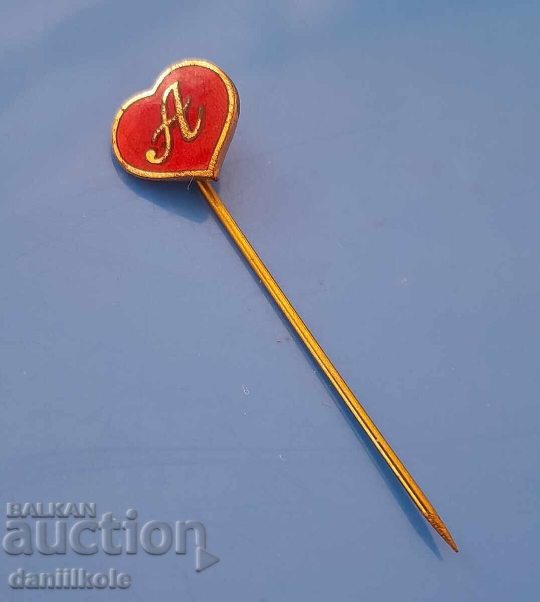 Delivery of *$*Y*$* KINGDOM OF BULGARIA BADGE HEART ENAMEL LETTER "A"*$*Y*$* Delivery of *$*Y*$* KINGDOM OF BULGARIA BADGE HEART ENAMEL LETTER "A"*$*Y*$*