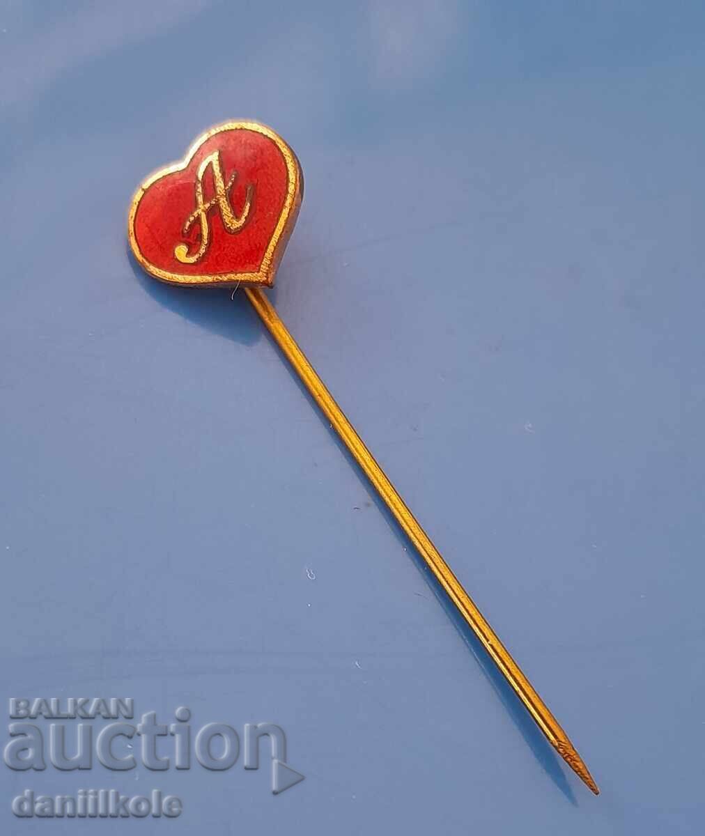 *$*Y*$* ЦАРСТВО БЪЛГАРИЯ ЗНАЧКА СЪРЦЕ ЕМАЙЛ БУКВА "А"*$*Y*$* *$*Y*$* ЦАРСТВО БЪЛГАРИЯ ЗНАЧКА СЪРЦЕ ЕМАЙЛ БУКВА "А"*$*Y*$*