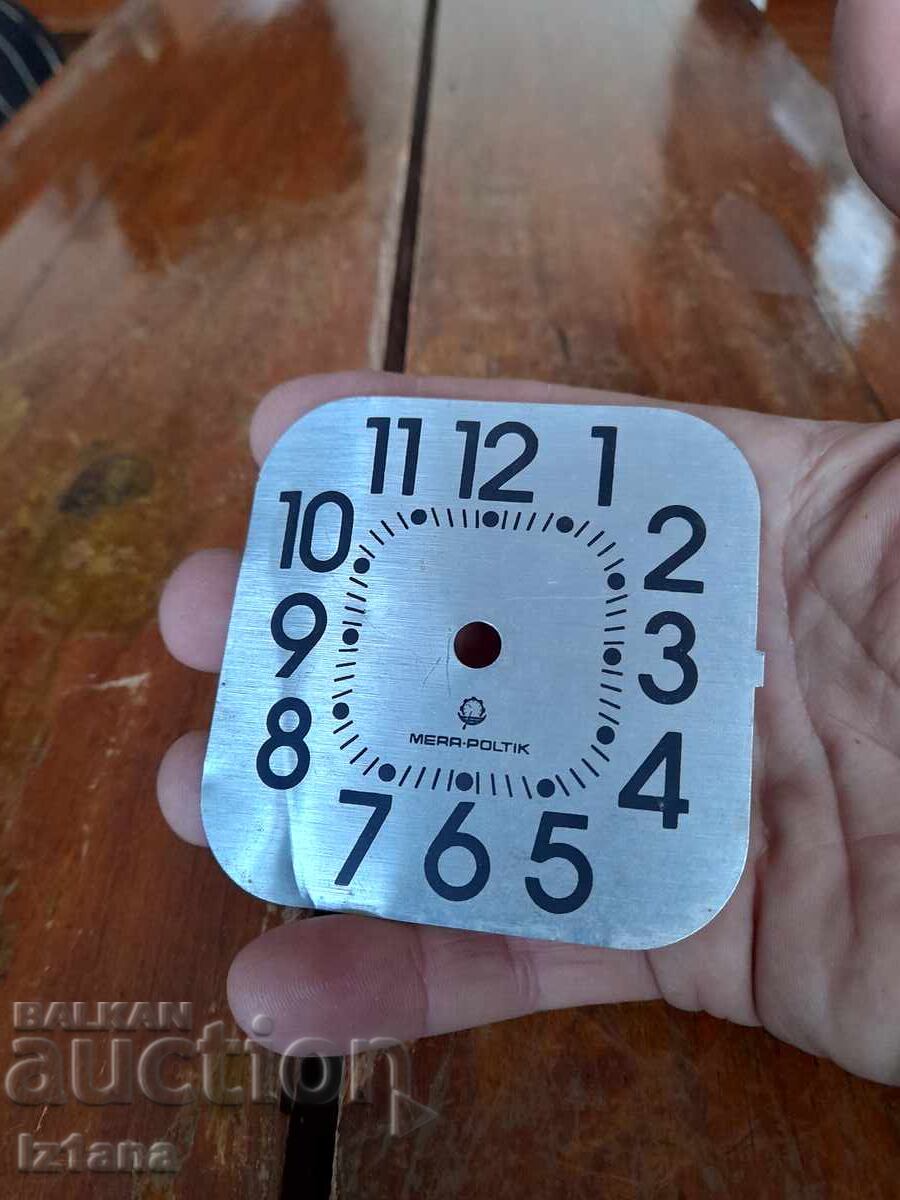 Old clock dial Mera Poltik with price 10.00 BGN | € 5.11 Old clock dial Mera Poltik with price 10.00 BGN | € 5.11