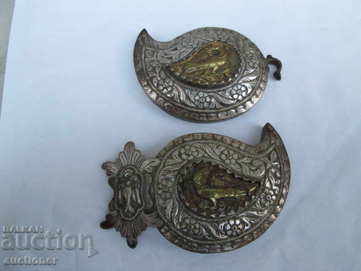 SILVER GOLD PLATED REBIRTHDAY BUCKLES - 5 SILVER GOLD PLATED REBIRTHDAY BUCKLES - 5