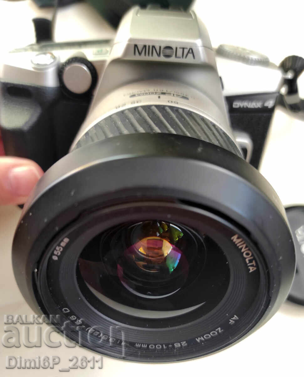 I am selling a retro AF SLR camera Minolta Dynax 4. I am selling a retro AF SLR camera Minolta Dynax 4.