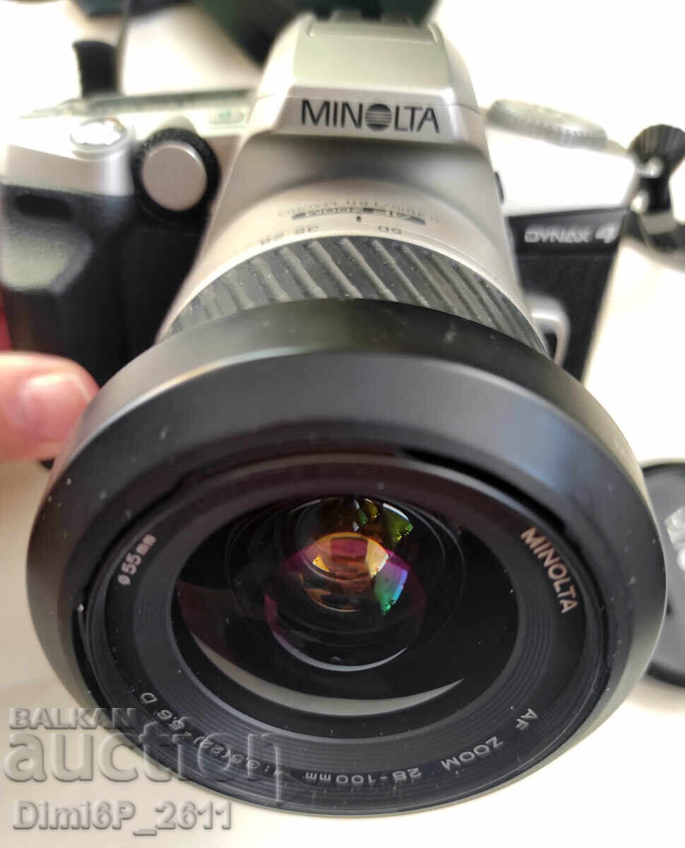 I am selling a retro AF SLR camera Minolta Dynax 4. I am selling a retro AF SLR camera Minolta Dynax 4.