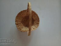 Small decorative wicker basket. For collection.