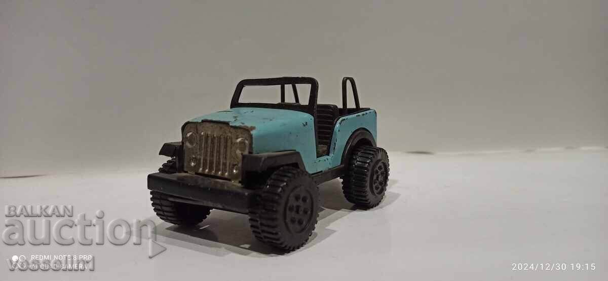 Old Russian toy jeep copy of Tonka metal truck 70s