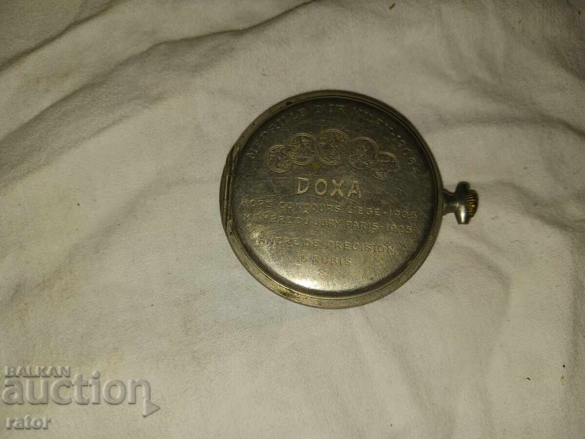 Case with cover for old pocket watch DOXA, DOXA Case with cover for old pocket watch DOXA, DOXA