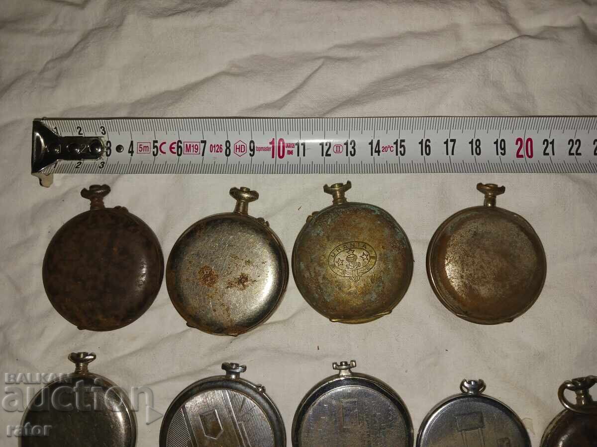 Cases with covers for old pocket watches - 9 pcs. Watch with price 25.00 BGN | € 12.78 Cases with covers for old pocket watches - 9 pcs. Watch with price 25.00 BGN | € 12.78