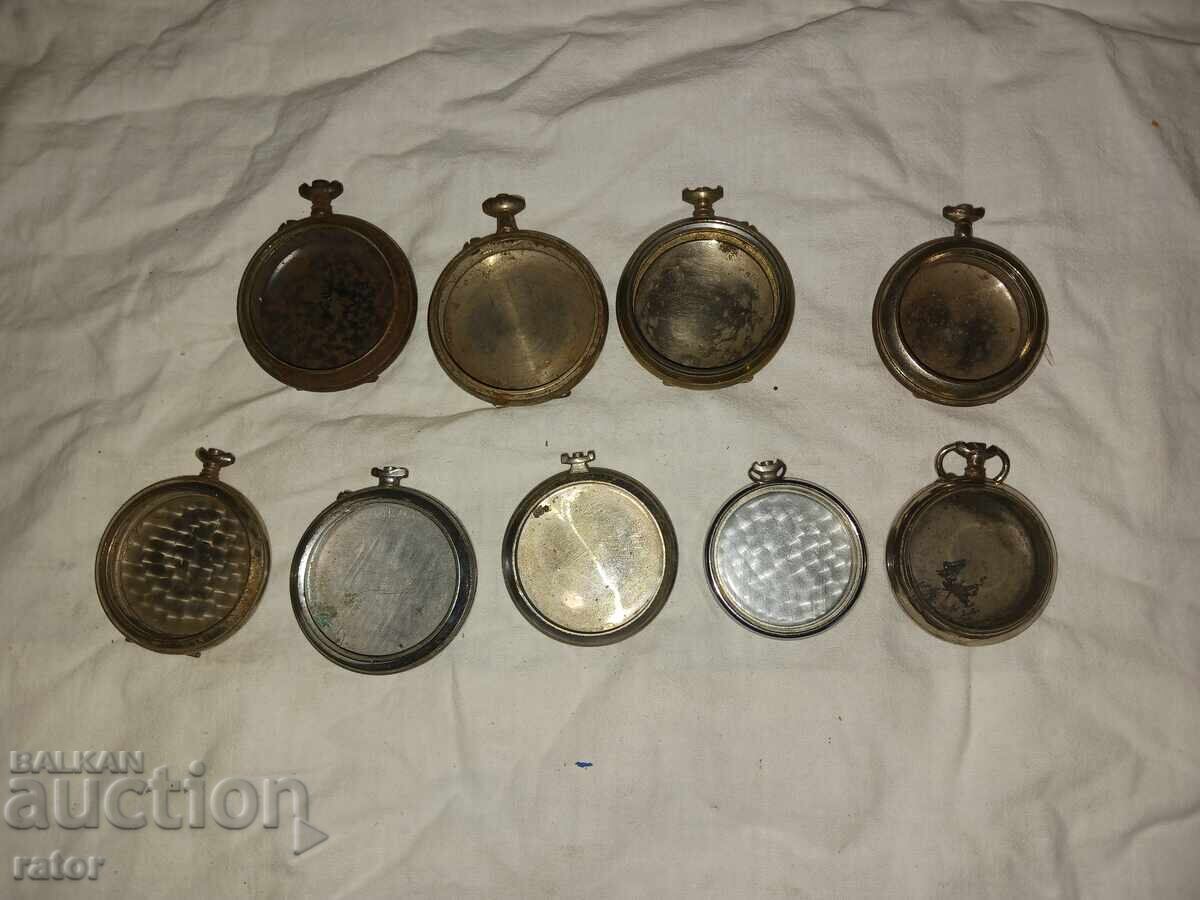 Delivery of Cases with covers for old pocket watches - 9 pcs. Watch Delivery of Cases with covers for old pocket watches - 9 pcs. Watch