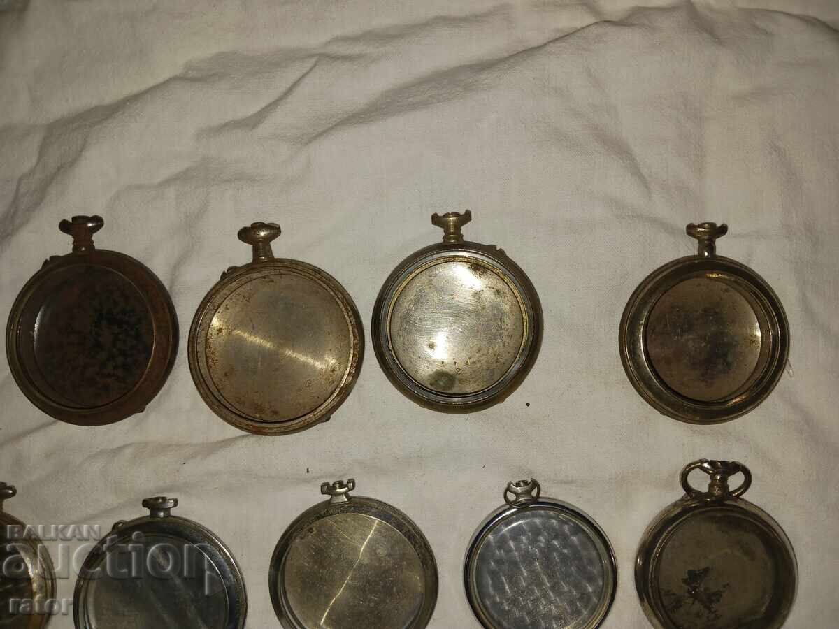 Cases with covers for old pocket watches - 9 pcs. Watch - 5 Cases with covers for old pocket watches - 9 pcs. Watch - 5