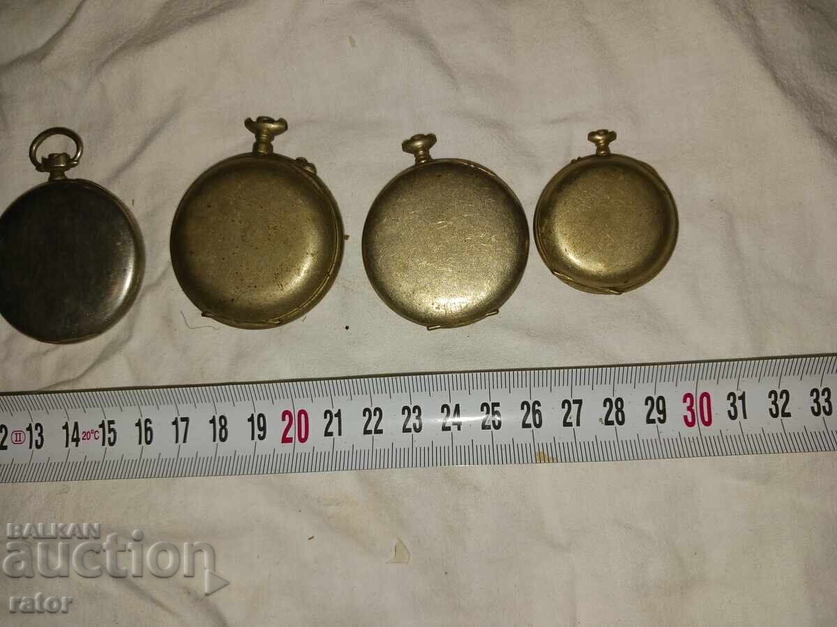 Cases with covers for old pocket watches - 6 pcs. Watch - 5 Cases with covers for old pocket watches - 6 pcs. Watch - 5