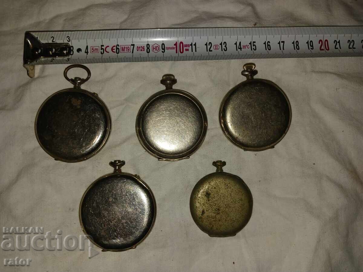 Auction Cases with covers for old pocket watches - 5 pcs. Watch Auction Cases with covers for old pocket watches - 5 pcs. Watch