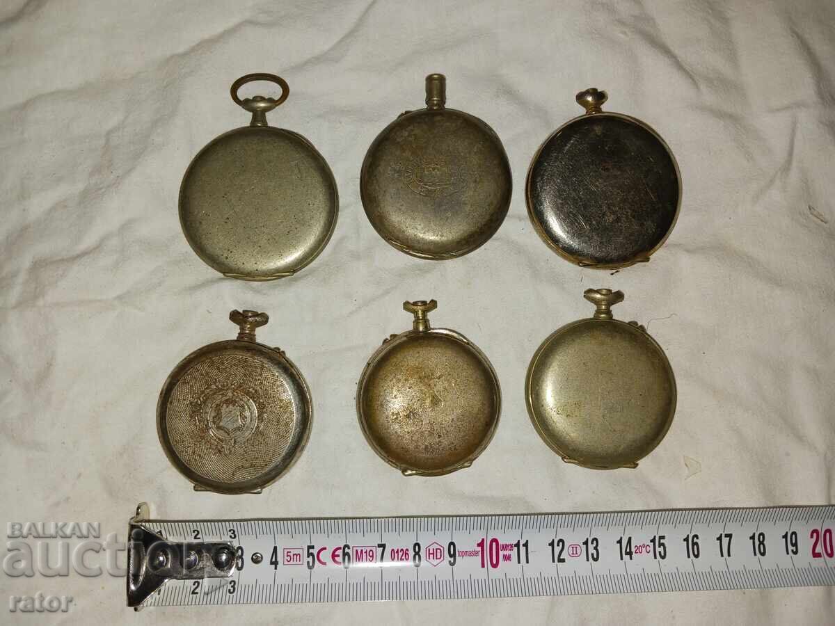 Auction Cases with covers for old pocket watches - 6 pcs. Watch Auction Cases with covers for old pocket watches - 6 pcs. Watch
