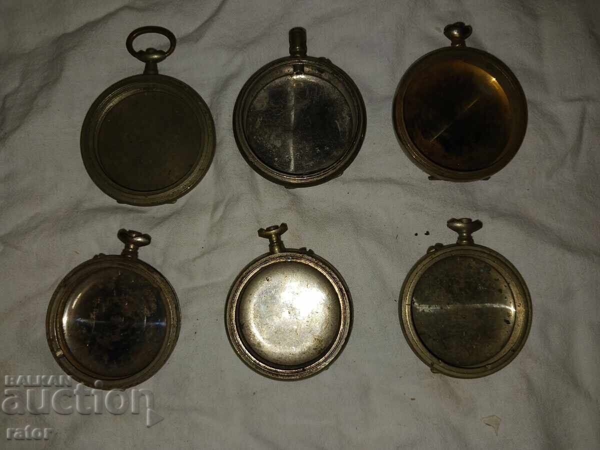 Delivery of Cases with covers for old pocket watches - 6 pcs. Watch Delivery of Cases with covers for old pocket watches - 6 pcs. Watch