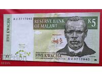 Banknote-Malawi-5 Kwacha 1997