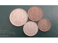 Βουλγαρία 1988 - Ανταλλάξτε νομίσματα (4 τεμάχια)