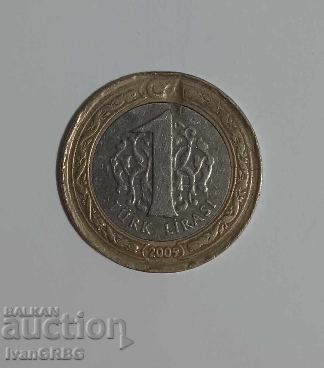 1 lira Turkey 2009 Turkish coin 1 lira 2009 Turkey 1 lira Turkey 2009 Turkish coin 1 lira 2009 Turkey