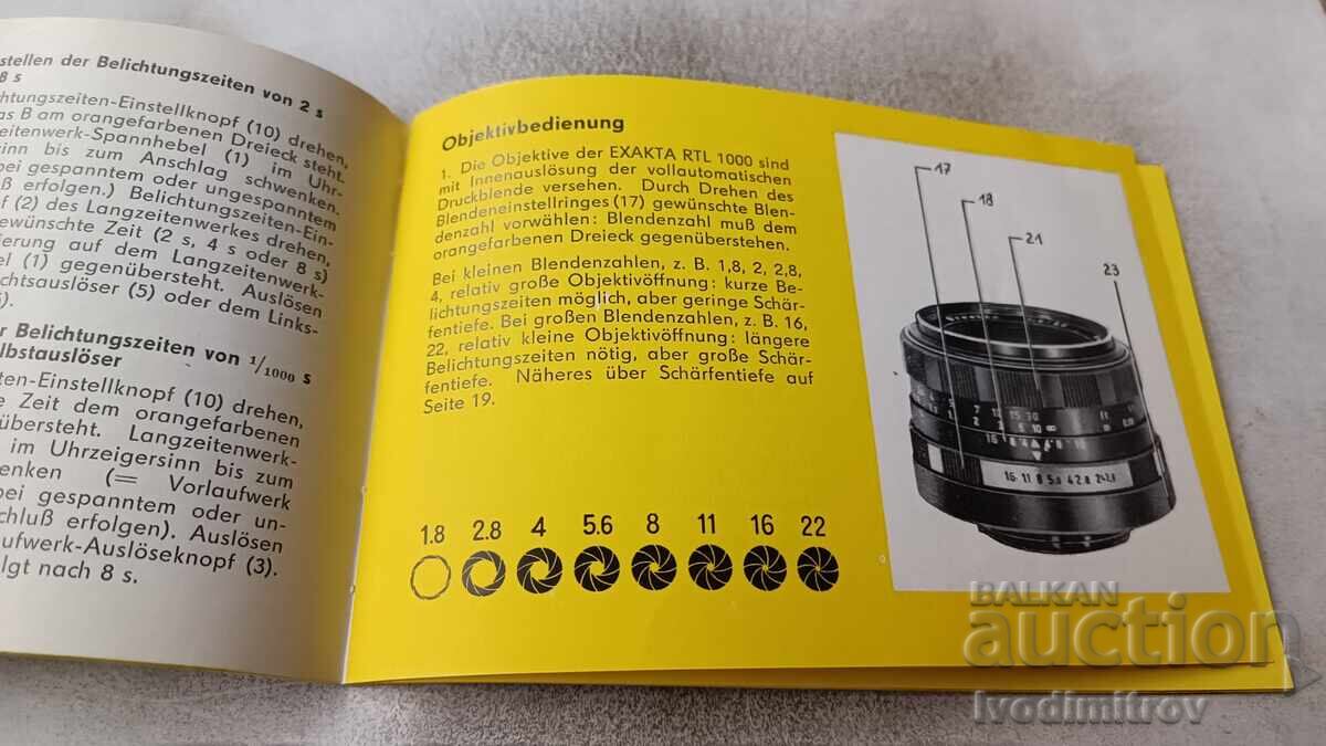 EXAKTA RTL 1000 Brochure with price 5.65 BGN | € 2.89 EXAKTA RTL 1000 Brochure with price 5.65 BGN | € 2.89