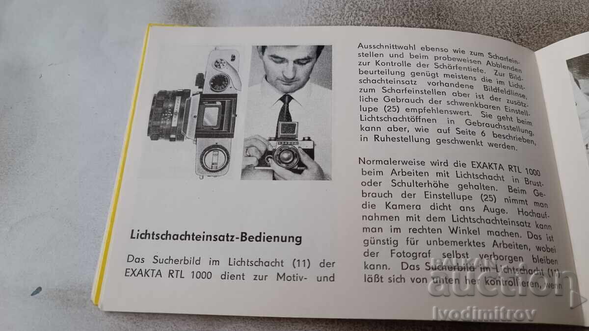 Auction EXAKTA RTL 1000 Brochure Auction EXAKTA RTL 1000 Brochure