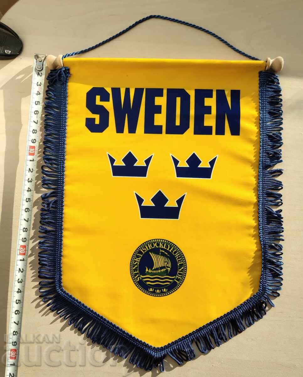 Licitație 17593 steag Steagul suedez - față-verso Licitație 17593 steag Steagul suedez - față-verso