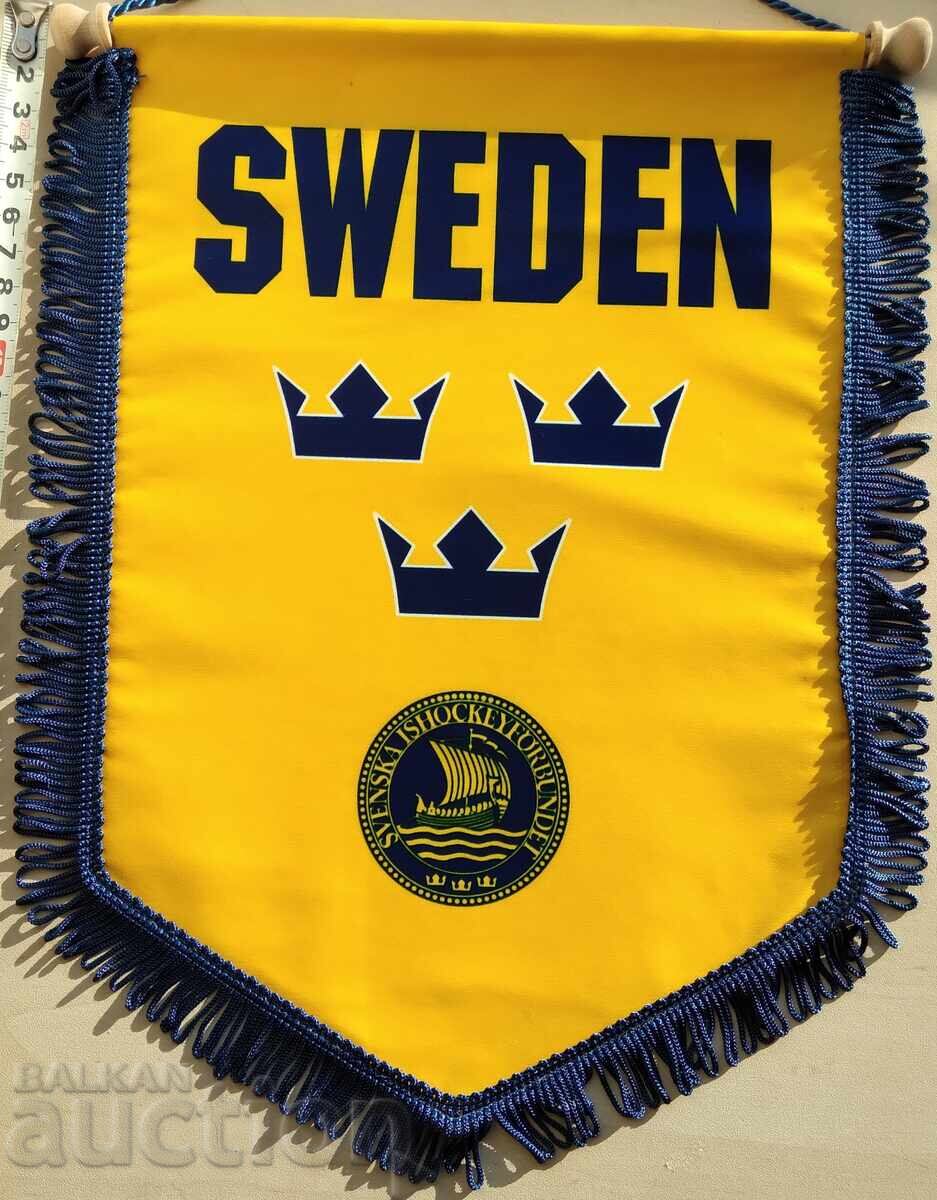 17593 flag pennant Sweden - double-sided