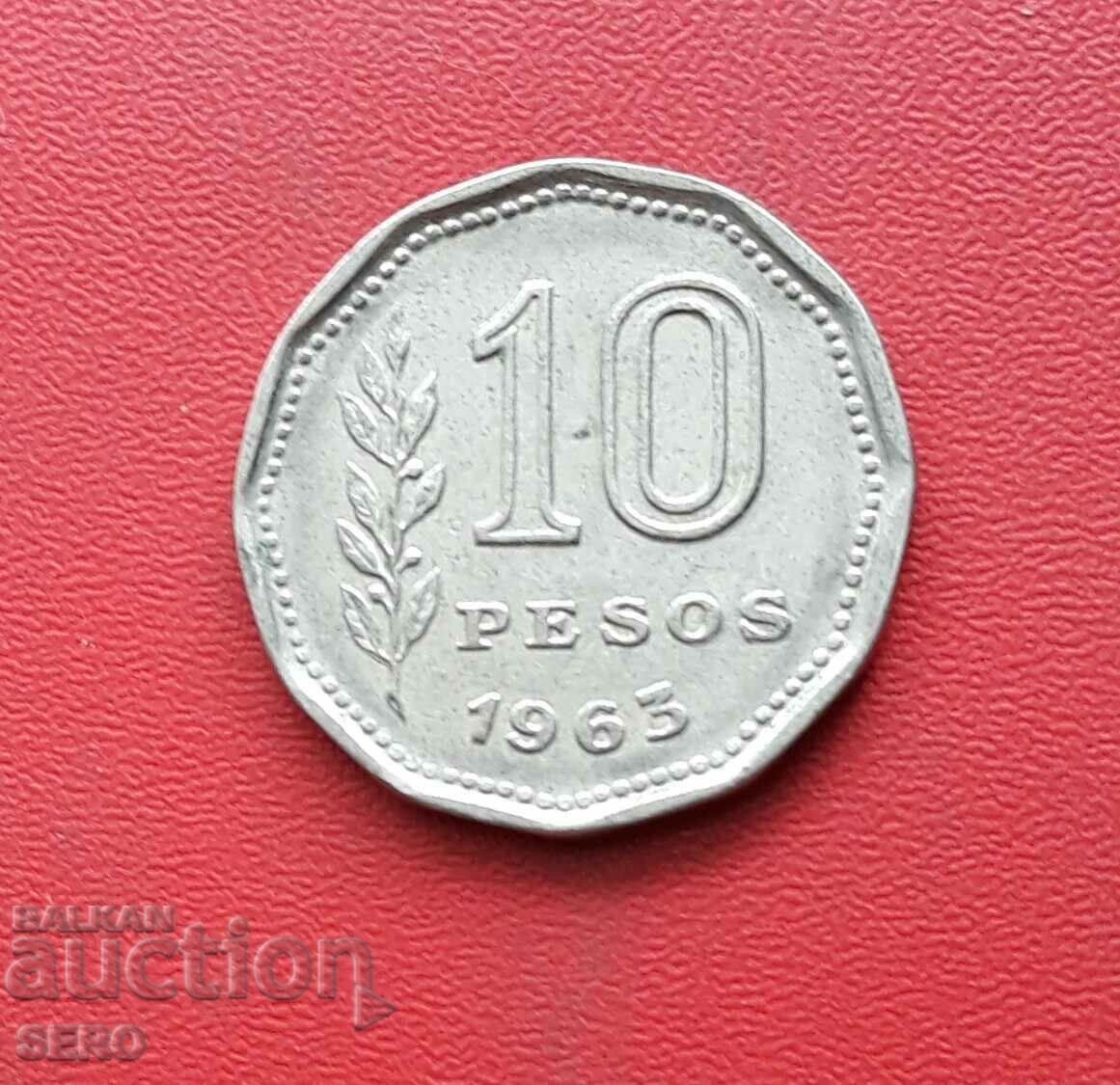 Argentina - 10 pesos 1963