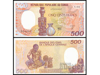 ❤️ ⭐ Congo 1990 500 francs UNC new ⭐ ❤️