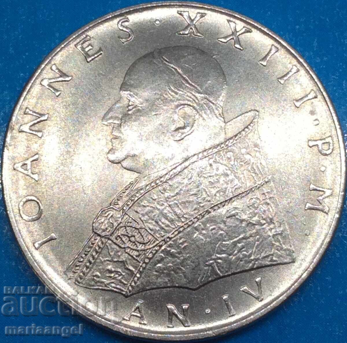 100 lire 1962 Vatican John XXIII