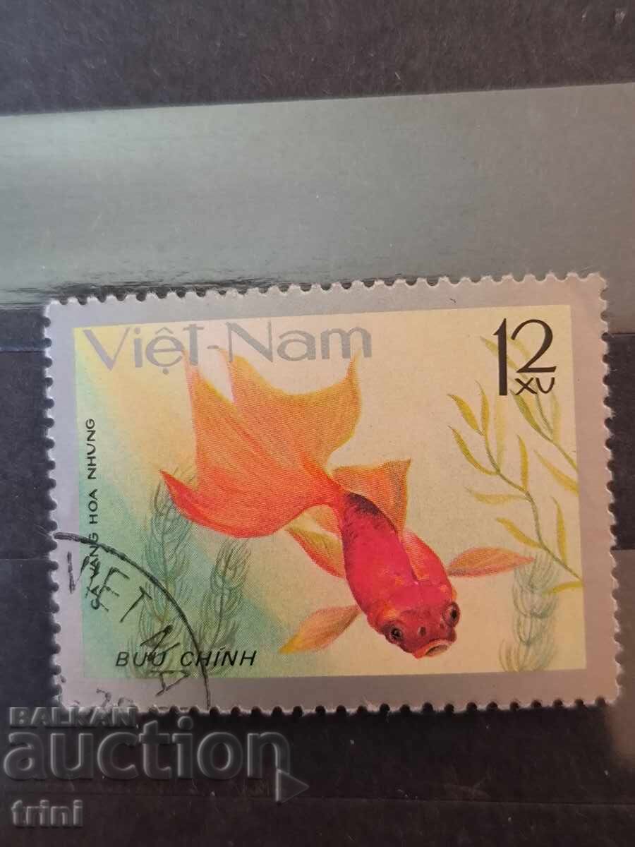 Βιετνάμ 1977 Veiled Goldfish Βιετνάμ 1977 Veiled Goldfish