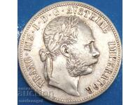 Austria 1 Florin 1881 Franz Joseph Patină de aur