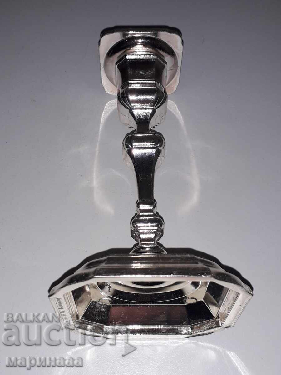 Auction CANDLEHOLDER. SILVER-PLATED. SOLID. Z. GERMANY Auction CANDLEHOLDER. SILVER-PLATED. SOLID. Z. GERMANY