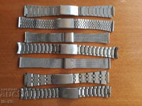 Metal watch chains.