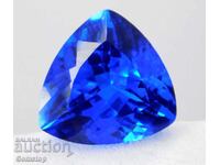 BZC! 1.35ct tanzanit natural trilion cert.GDL de la 1!