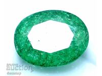 BZC! 3.57 carat natural emerald oval of 1st!