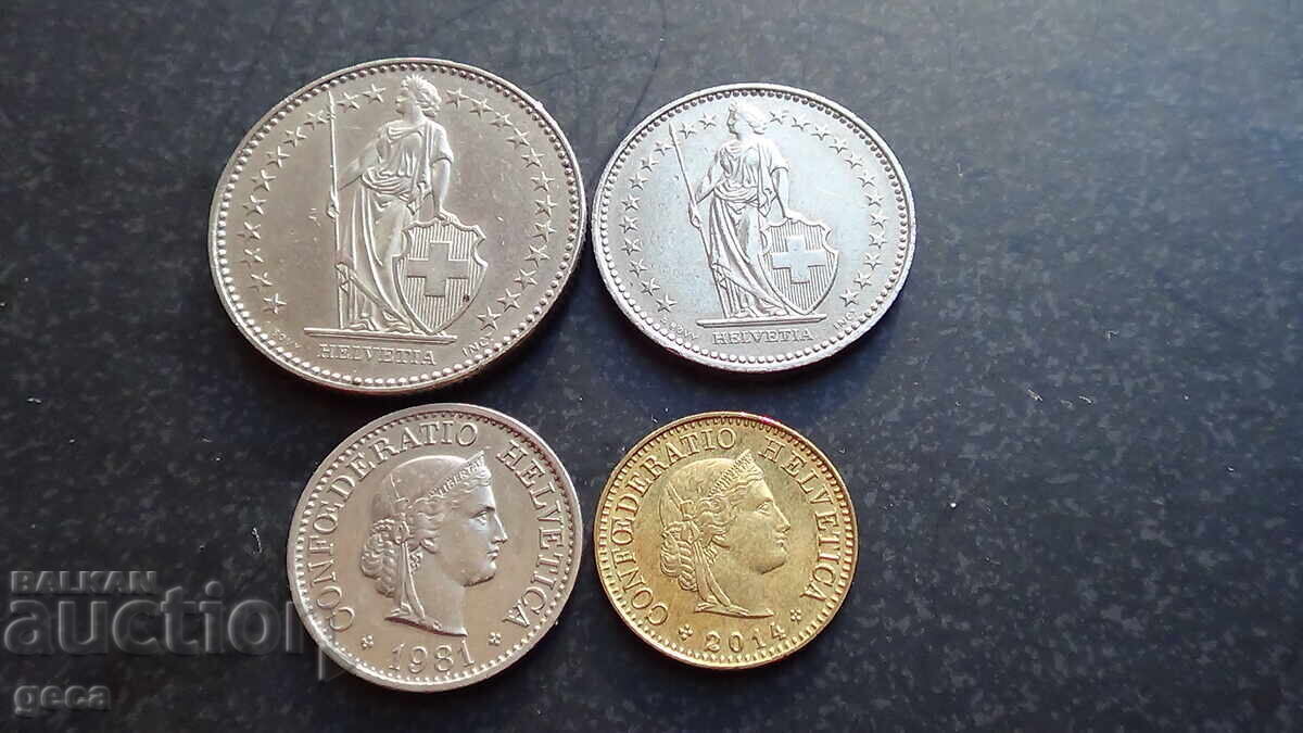 Lot of coins Switzerland with price 9.00 BGN | € 4.60 Lot of coins Switzerland with price 9.00 BGN | € 4.60