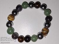 BRACELET. AMETHYST,JADE,TIGER EYE