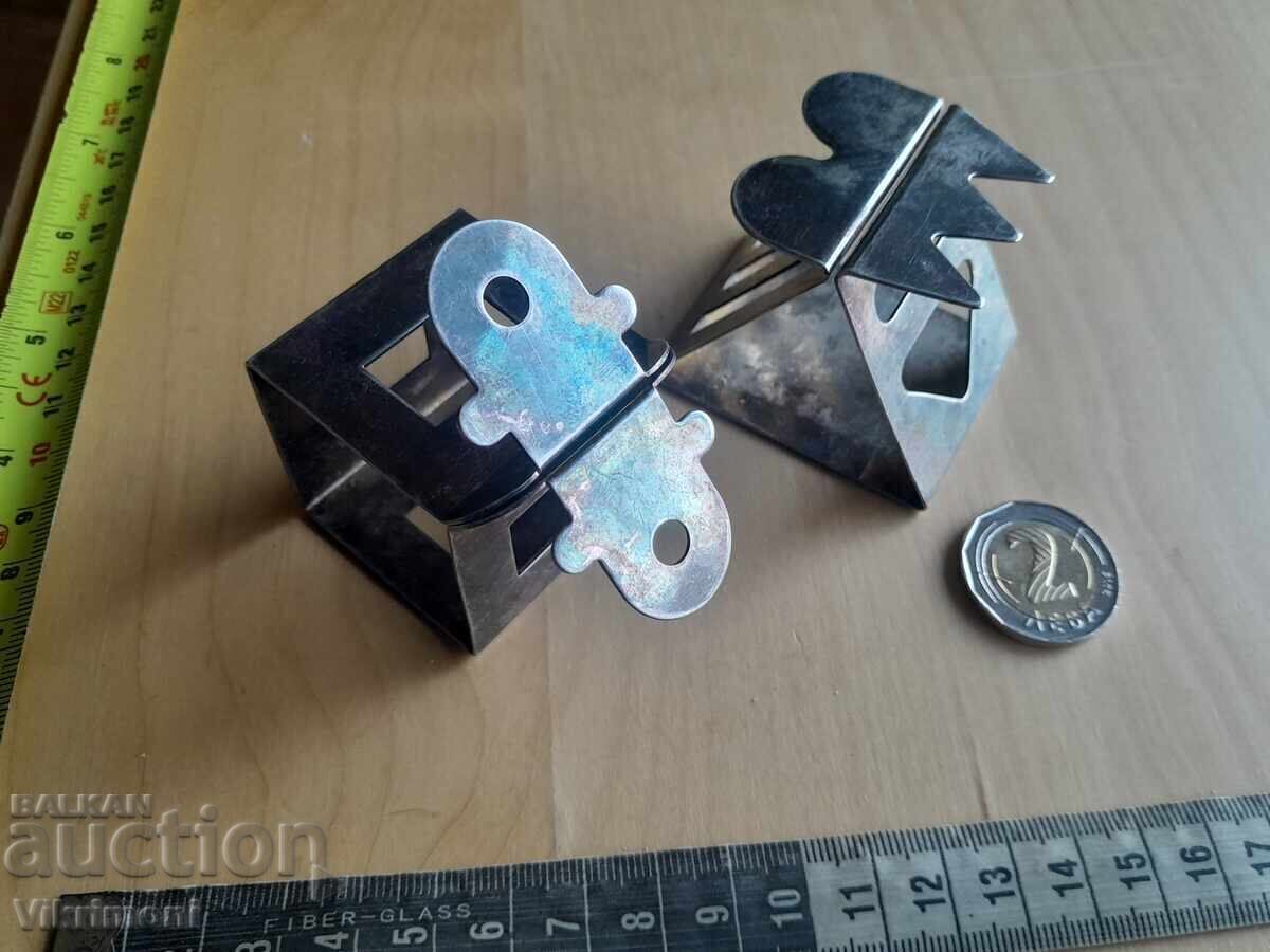 Auction  Lot of Vintage French napkin rings, branded