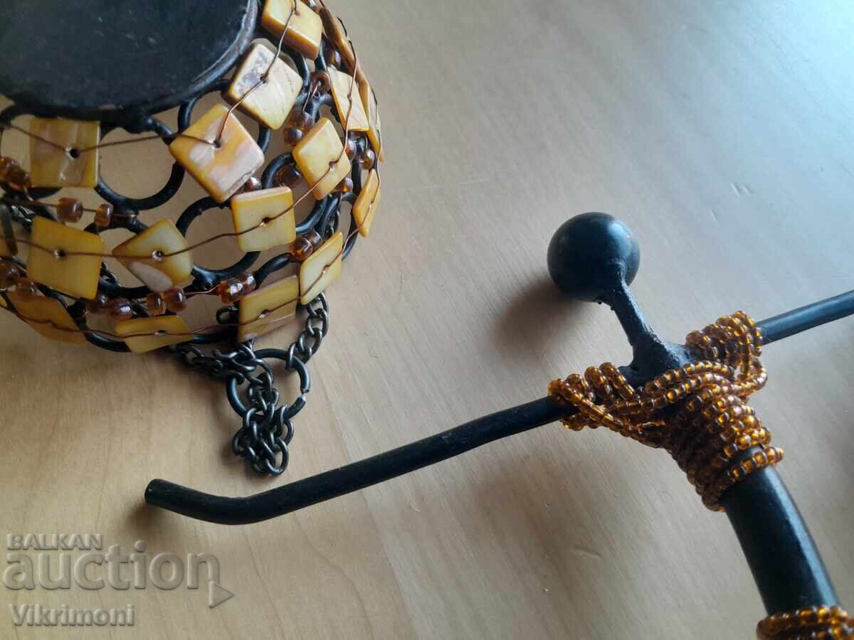 Μητέρα του μαργαριταριού, σίδηρος, κηροπήγιο, φιγούρα, γυναίκα, με τιμή 40.00 BGN | € 20.45