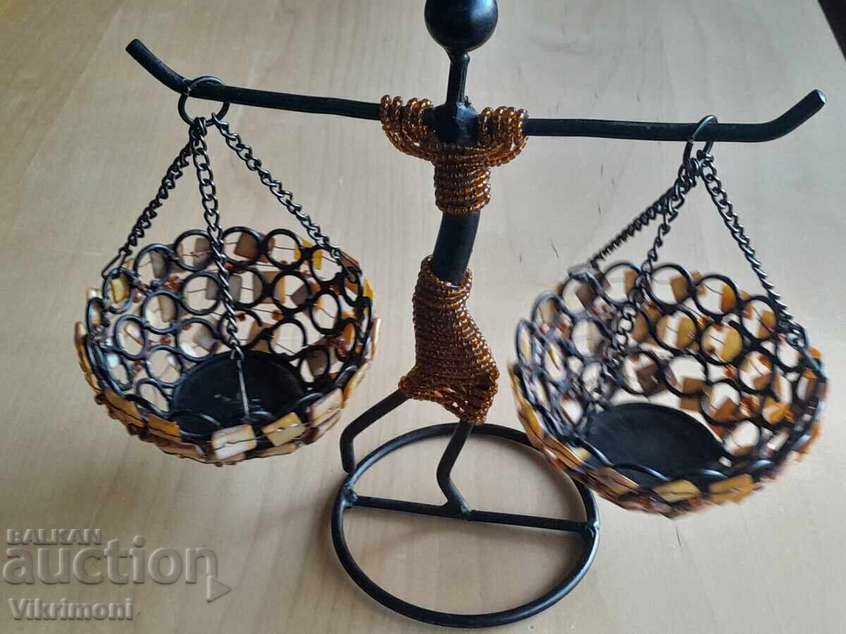 Μητέρα του μαργαριταριού, σίδηρος, κηροπήγιο, φιγούρα, γυναίκα, - 6