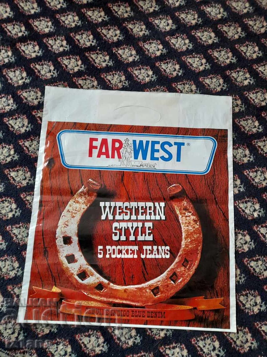 Old Far West plastic bag with price 11.00 BGN | € 5.62 Old Far West plastic bag with price 11.00 BGN | € 5.62