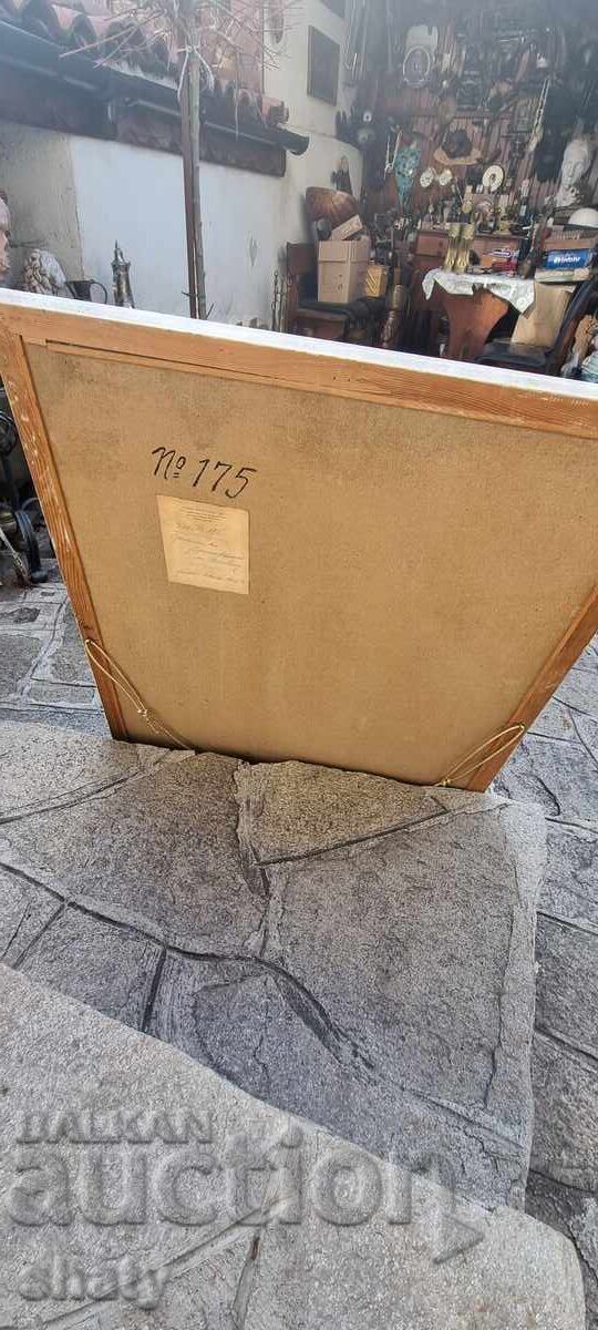 Old oil painting on fiberboard - 6 Old oil painting on fiberboard - 6