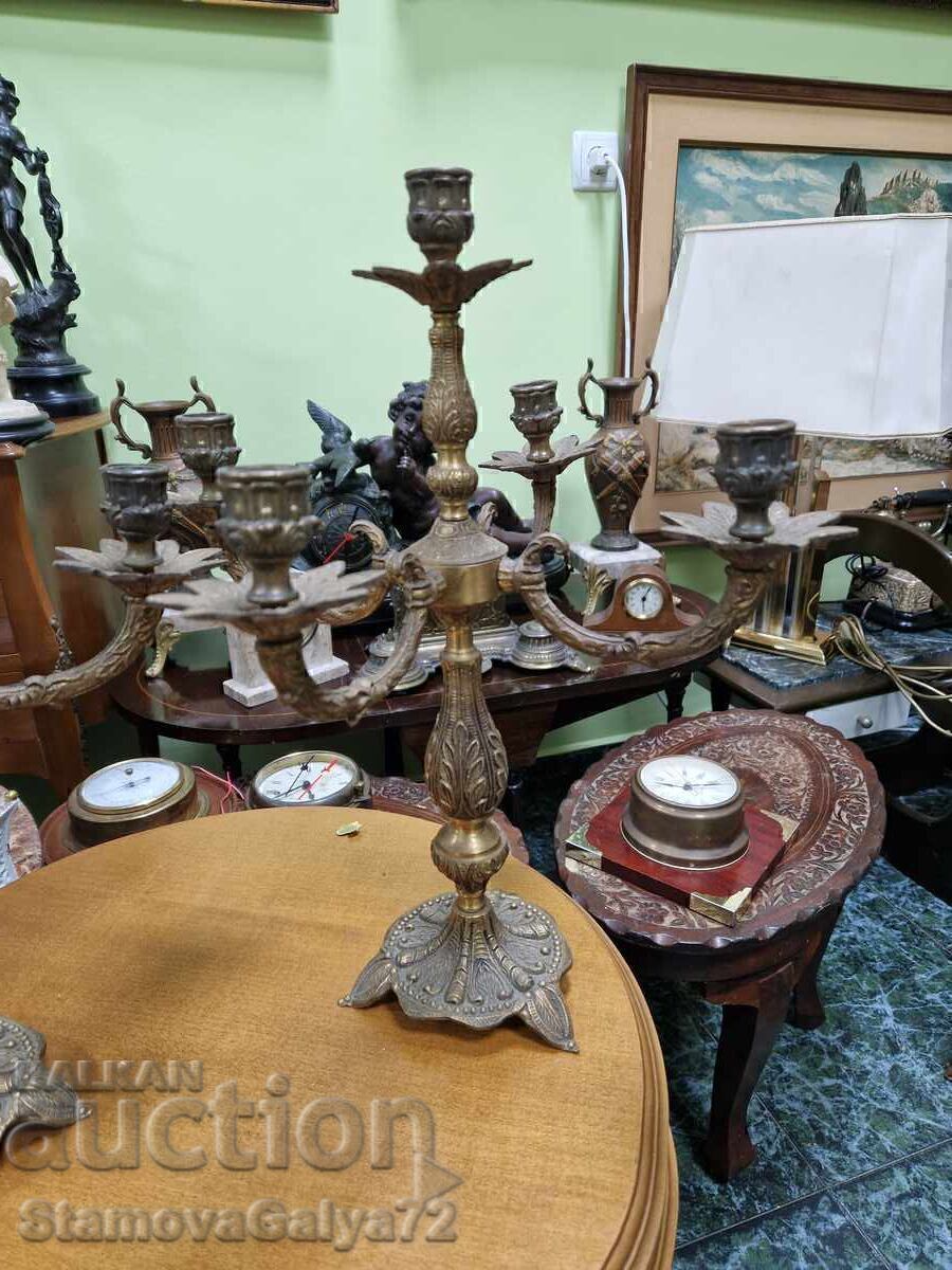 Delivery of A great pair of antique French bronze candlesticks