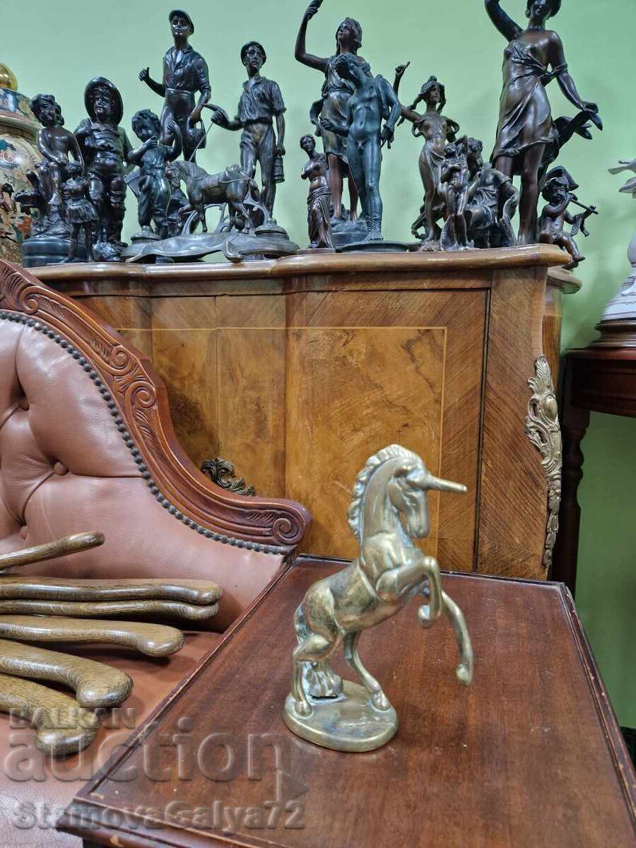 O minunată figură antică de colecție din bronz englezesc - 7