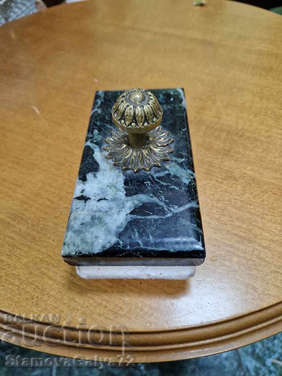 Delivery of Beautiful antique French bronze and marble blotter Delivery of Beautiful antique French bronze and marble blotter
