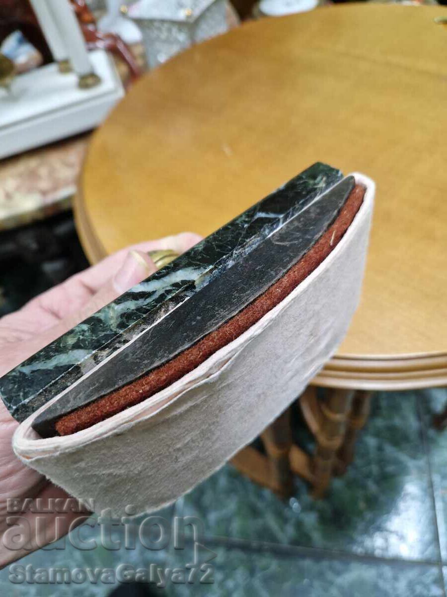 Beautiful antique French bronze and marble blotter - 7 Beautiful antique French bronze and marble blotter - 7