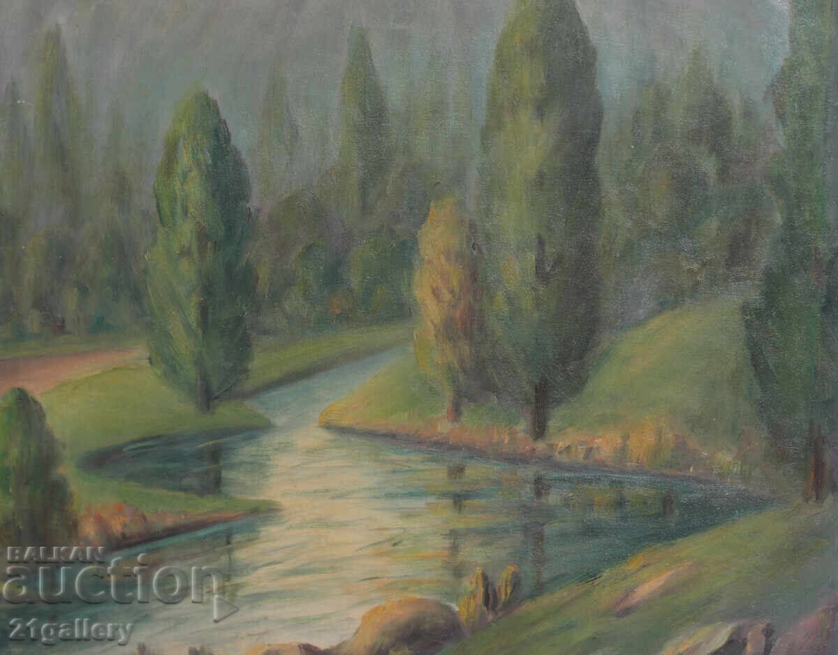 Oil Paintings River Landscape - 5 Oil Paintings River Landscape - 5