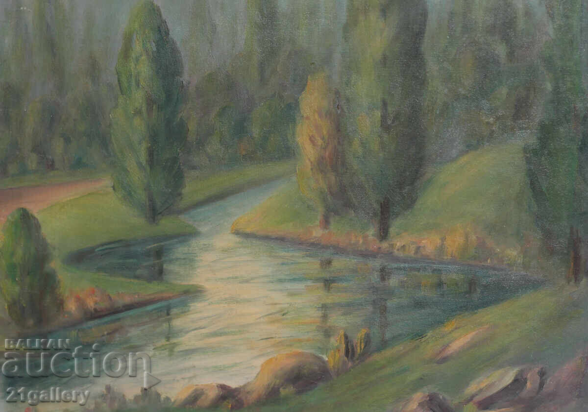 Oil Paintings River Landscape - 6 Oil Paintings River Landscape - 6