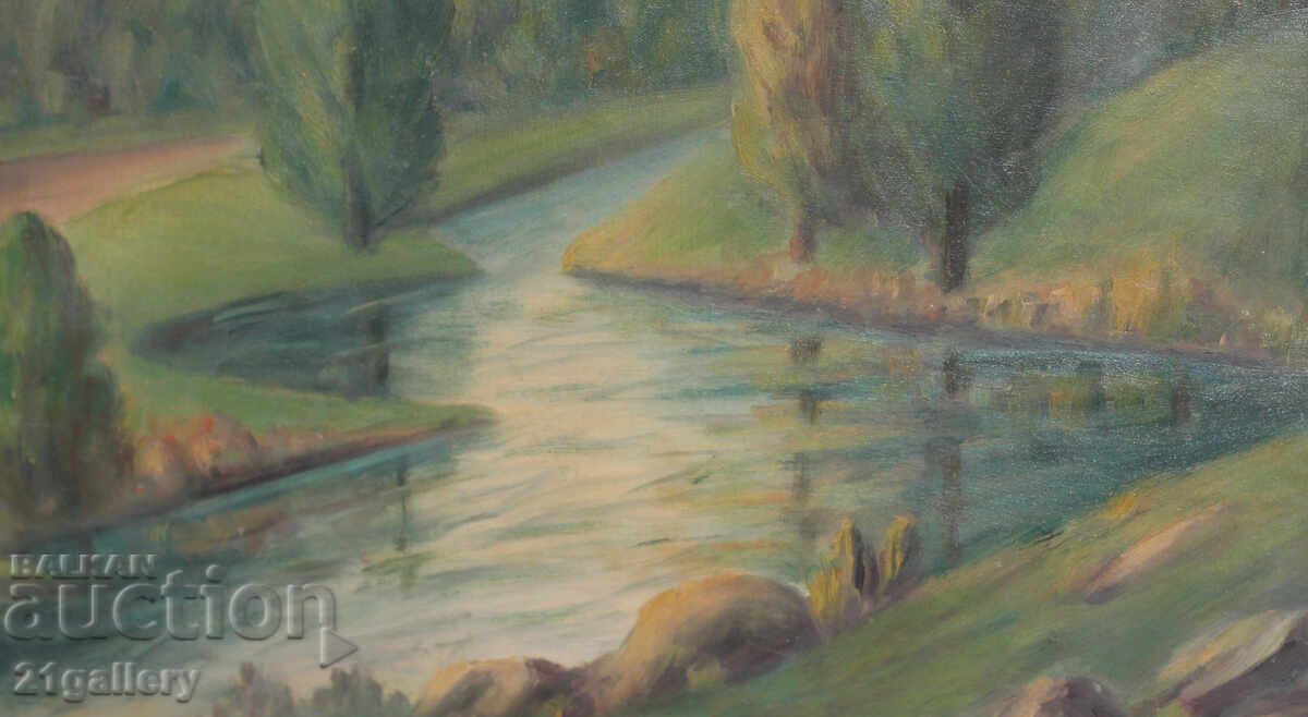 Oil Paintings River Landscape - 7 Oil Paintings River Landscape - 7